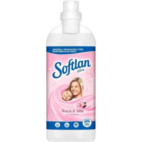 Softlan Ultra Weich&Mild Płyn Do Płukania Biały 1l 45 Prań..