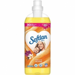 Softlan Vanille&Orchidee Płyn Do Płukania Wanilia Żółty 1l 45 Prań ..