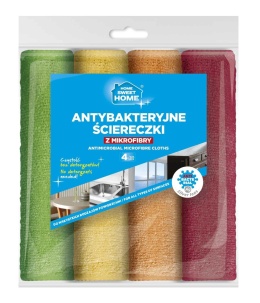 Spontex HSH Ścierka Antybakteryjna Z Microfibry 4szt 400000004..