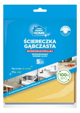 Spontex HSH Ścierka Gąbczasta Biodegradowalna 5szt 400000005..