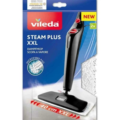 Vileda Wkład Do Mopa Parowego Steam Plus XXL Płaskiego 2szt 168928