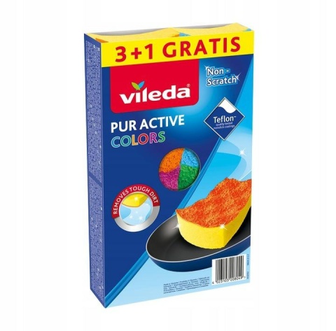 Vileda Zmywak Pur Active Color 3+1 169492 DE..