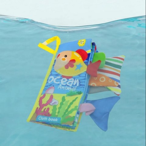 Książeczka Z Ogonkami Zwierząt Morskich Materiałowa Szeleszcząca Lumarko!