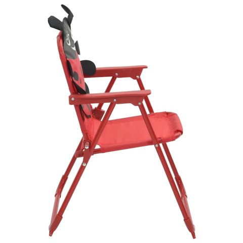  3-cz. dziecięcy zestaw mebli do ogrodu, z parasolem, czerwony Lumarko!