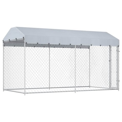  Kojec dla psa z zadaszeniem, 382 x 192 x 225 cm Lumarko!