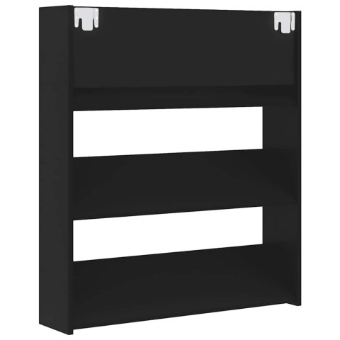  Szafka ścienna na buty, czarna, 80x18x90 cm, płyta wiórowa Lumarko!