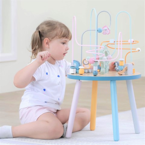  Drewniany Stolik Edukacyjny Manipulacyjny Przeplatanka Toys Lumarko!