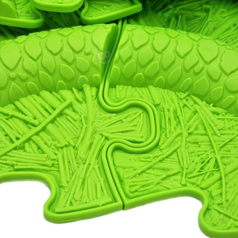  Mata Sensoryczna Ortopedyczna Puzzle Wąż Zielony 6 El. Lumarko!