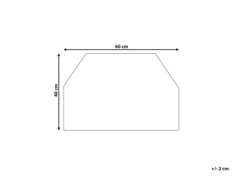 Wycieraczka SELATNA Naturalny 40 x 60 cm Wzór świąteczny Włókno kokosowe