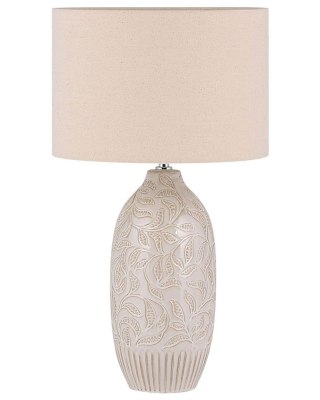 Lampa stołowa SALZA Ceramika Beżowy