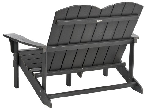 Ławka ogrodowa ADIRONDACK 125 cm Ciemnoszary