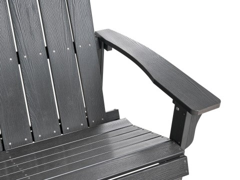 Ławka ogrodowa ADIRONDACK 125 cm Ciemnoszary