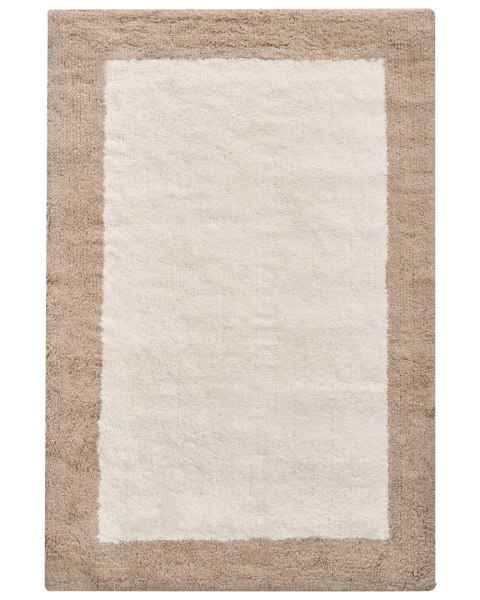 Dywanik łazienkowy KABRI Brązowy/ beżowy 60 x 90 cm Bawełna