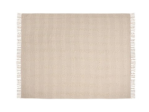 Koc VELLA 150 x 200 cm Złamana biel