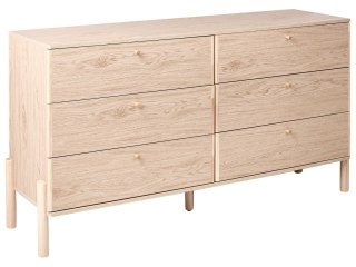Komoda 6 szuflad COLLINS Jasnobrązowy