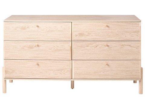 Komoda 6 szuflad COLLINS Jasnobrązowy