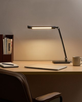 Lampa biurkowa LED LEPUS Z czujnikiem ruchu Ciemnoszary