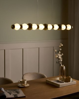 Lampa wisząca LED SORA Szkło Złoty
