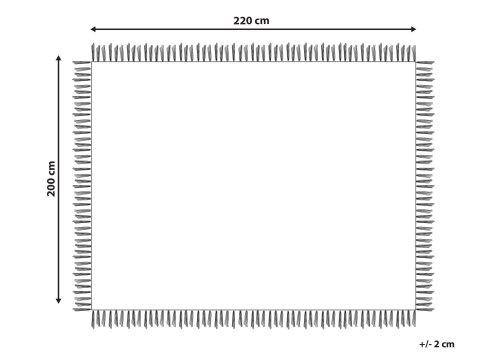 Narzuta na łóżko YERBENT Bawełna 200 x 220 cm Zielony