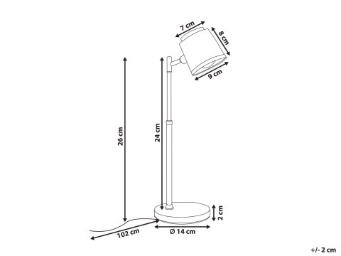 Lampa biurkowa LED LIBRA Ze ściemniaczem Czarny