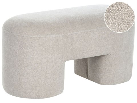 Ławka DECORAH Boucle Jasnobeżowy