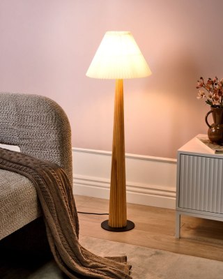 Lampa podłogowa ALIGIDE Drewno Naturalny