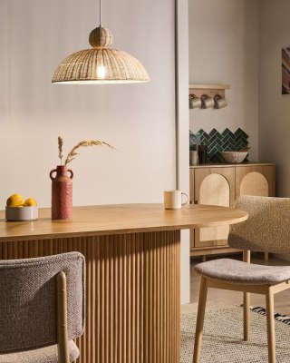 Lampa wisząca SUERTE Rattan Naturalny