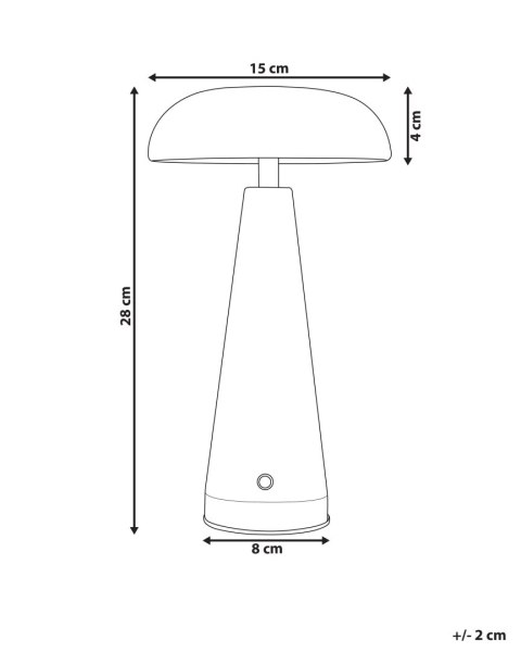 Bezprzewodowa lampa stołowa LED BOCONO Ze ściemniaczem Metal Zielony