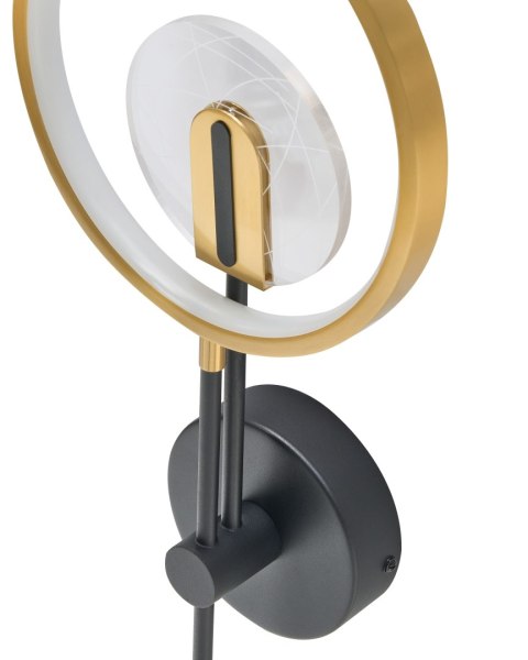 Lampa ścienna LED SAMBRE Metal Złoty Czarny