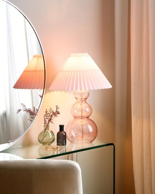 Lampa stołowa SENGWA Szkło Różowy