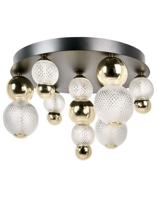 Lampa sufitowa LED SORA Szkło Złoty