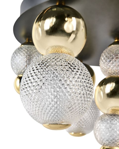 Lampa sufitowa LED SORA Szkło Złoty