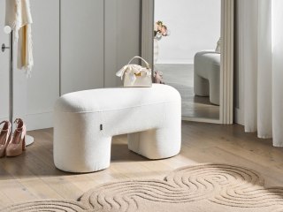 Ławka DECORAH Boucle Biały