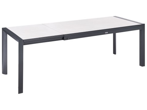 Stół ogrodowy rozkładany BINASCO 160/220 cm 90 cm Beżowy