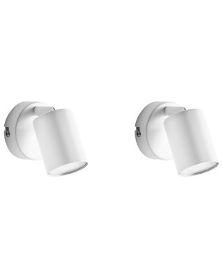 Zestaw 2 lamp ściennych NYANDO Metal Biały