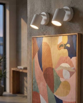 Zestaw 2 lamp ściennych NYANDO Metal Biały
