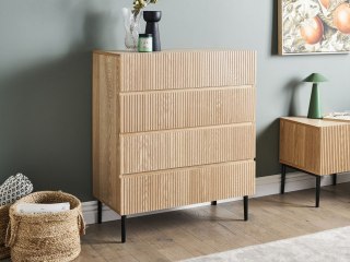 Komoda 4 szuflady BLYTHE Jesion naturalny
