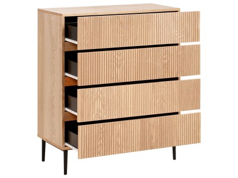 Komoda 4 szuflady BLYTHE Jesion naturalny
