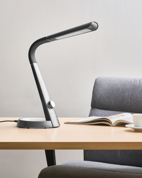 Lampa biurkowa LED CANOPUS Z portem USB Czarny