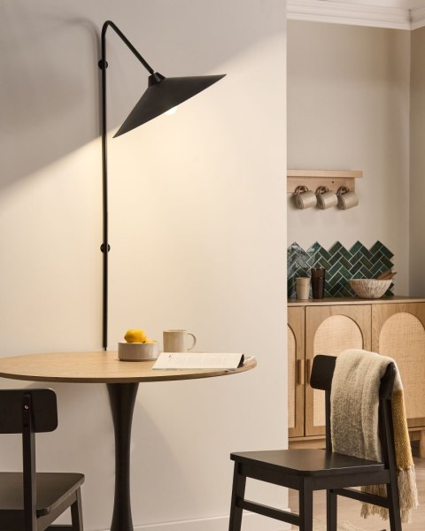 Lampa ścienna NENTON Metal Czarny
