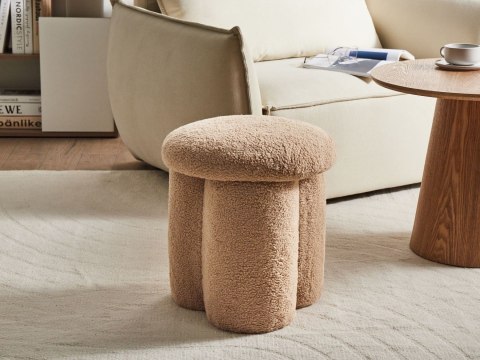 Puf CARRINGTON Boucle Beżowy