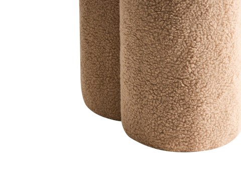 Puf CARRINGTON Boucle Beżowy