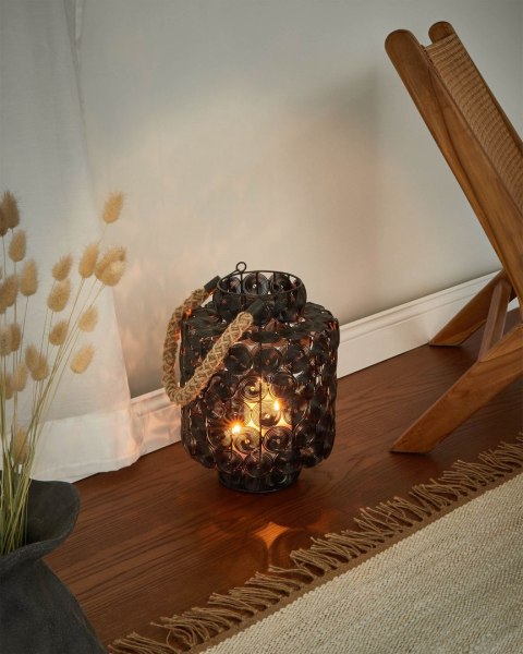 Lampion MMOJSTIR Metal 35 cm Czarny