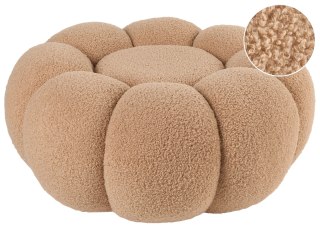 Puf BEAUFORT Boucle Jasnobrązowy