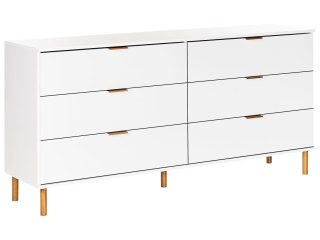 Komoda 6 szuflad WALPOLE Biały