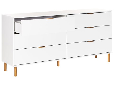 Komoda 6 szuflad WALPOLE Biały