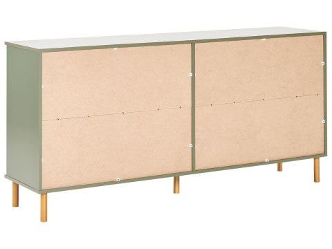 Komoda 6 szuflad WALPOLE Zielony