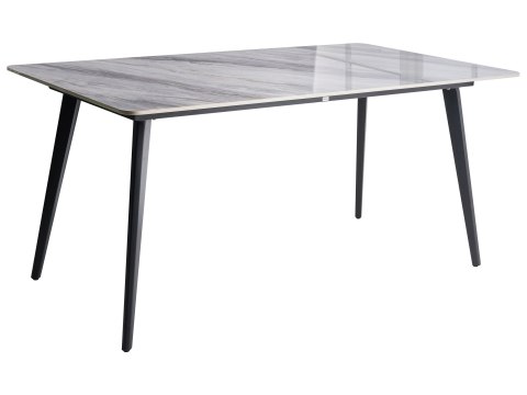 Stół ogrodowy RODALLO 160 cm 90 cm Kamień Szary marmur