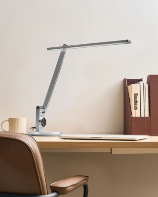 Lampa biurkowa LED CETUS Ze ściemniaczem Srebrny