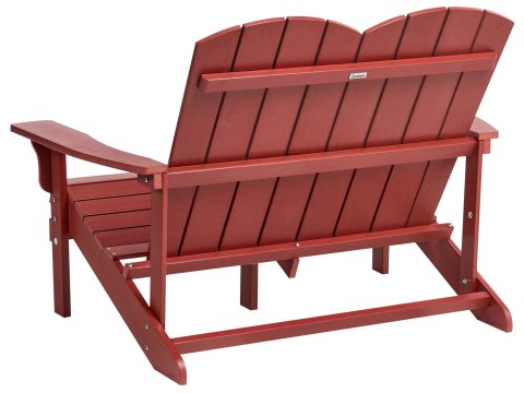 Ławka ogrodowa ADIRONDACK 125 cm Czerwony